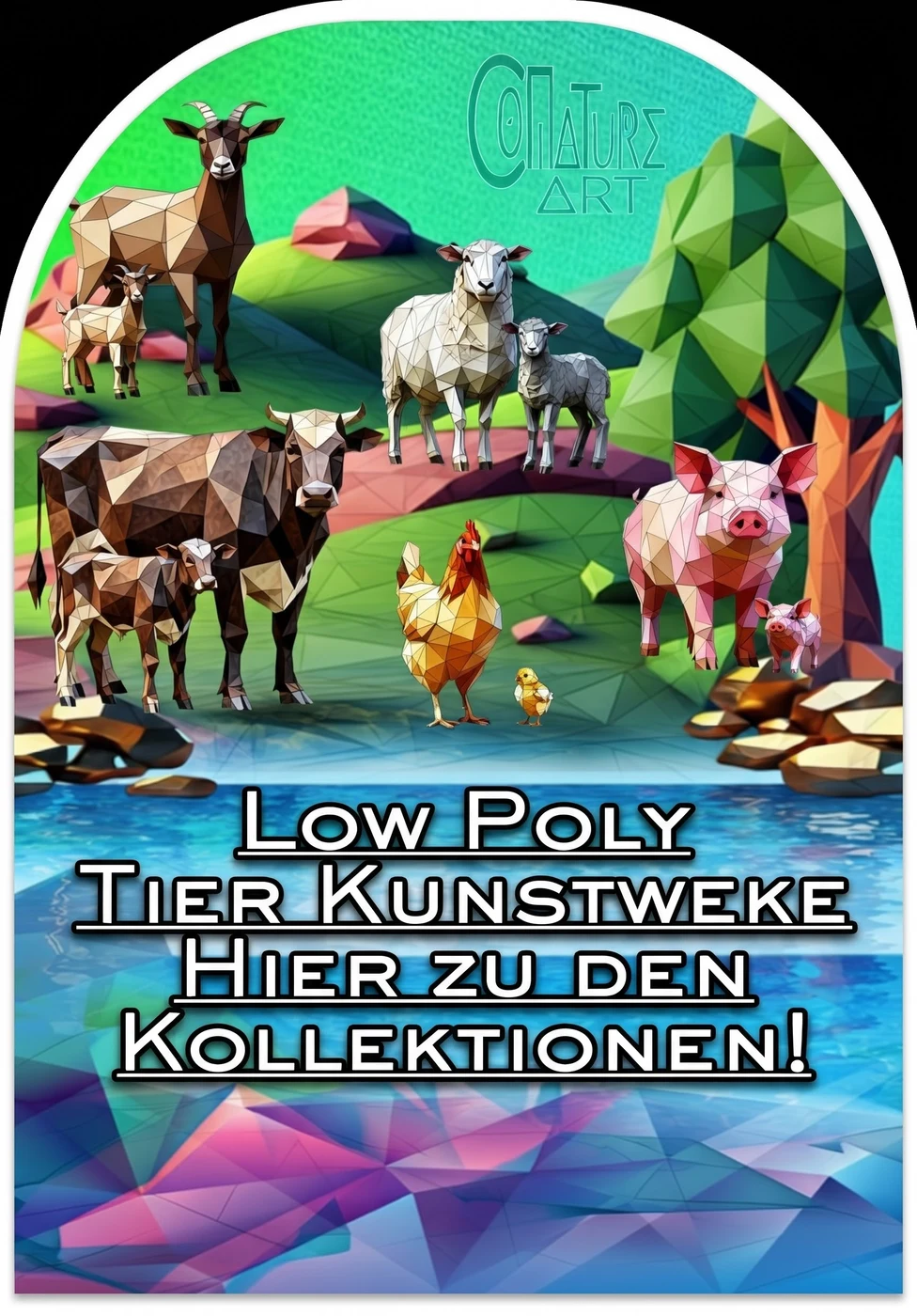 Eingang zur Kollektion: Für die Freiheit der Tiere – Low Poly Mission